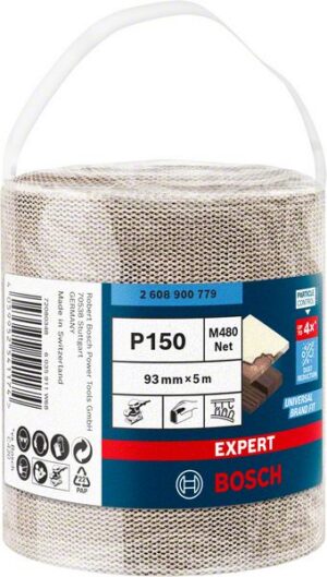 Bosch EXPERT M480 -hiomaverkkorulla, 93 mm, 5 m, G 150