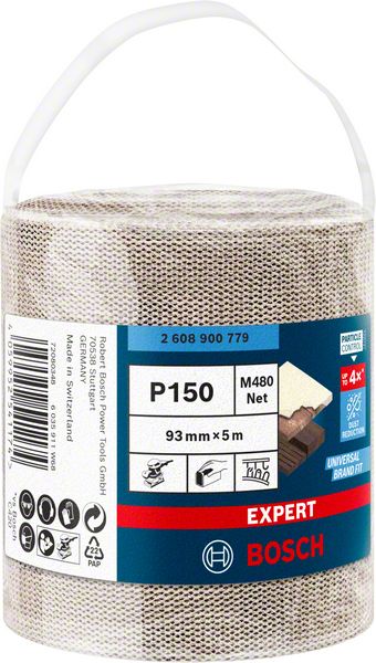 Bosch EXPERT M480 -hiomaverkkorulla, 93 mm, 5 m, G 150