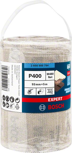 Bosch EXPERT M480 -hiomaverkkorulla, 93 mm, 5 m, G 400