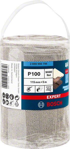 Bosch EXPERT M480 -hiomaverkkorulla, 115 mm, 5 m, G 100