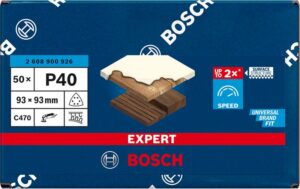 Bosch EXPERT C470 -hiomapaperi kärkihiomakoneille, 93 mm, G 40, 50 kpl