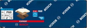 Bosch 8-reikäinen EXPERT C470 -hiomapaperi tasohiomakoneille, 93 x 186 mm, G 60, 50 kpl