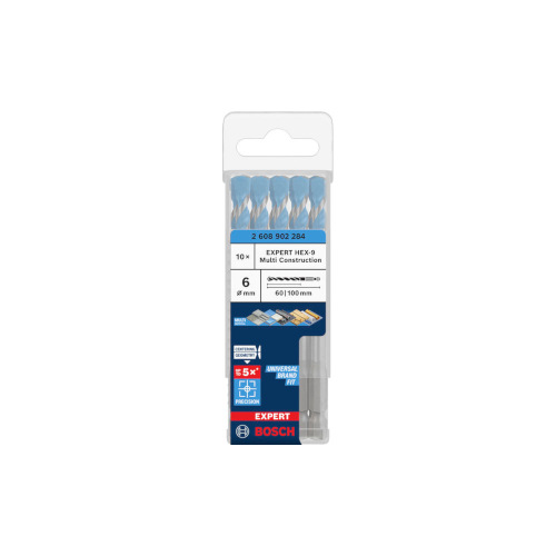 Bosch EXPERT HEX-9 Multi Construction -poranterä, 6 x 60 x 100 mm
