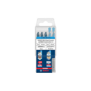 Bosch EXPERT HEX-9 Hard Ceramic and HEX-9 Multi Construction Set, 5 pcs