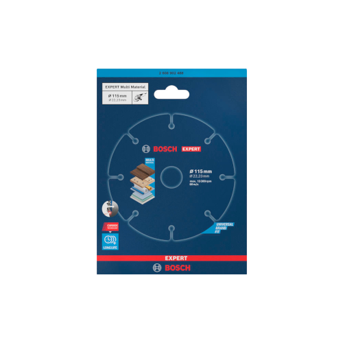 Bosch EXPERT Multi Material -karbidikatkaisulaikka, 115 x 22,23 mm