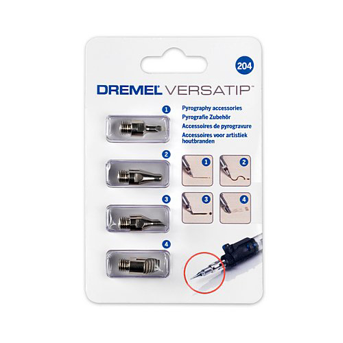 Dremel VersaTip -pyrografiatarvikesarja (204) 4 kappaletta
