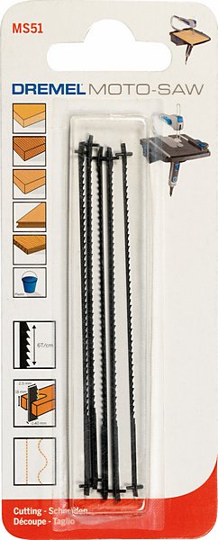 Dremel Moto-Saw monikäyttöinen sahanterä puulle (MS51) 5 kappaletta