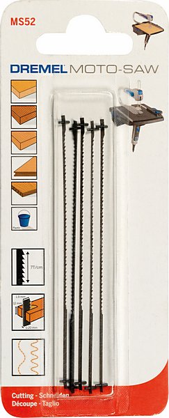 Dremel Moto-Saw hieno sahanterä puulle (MS52) 5 kappaletta