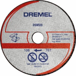 Dremel DSM20-katkaisulaikka metallille ja muoville (DSM510) 3 kappaletta