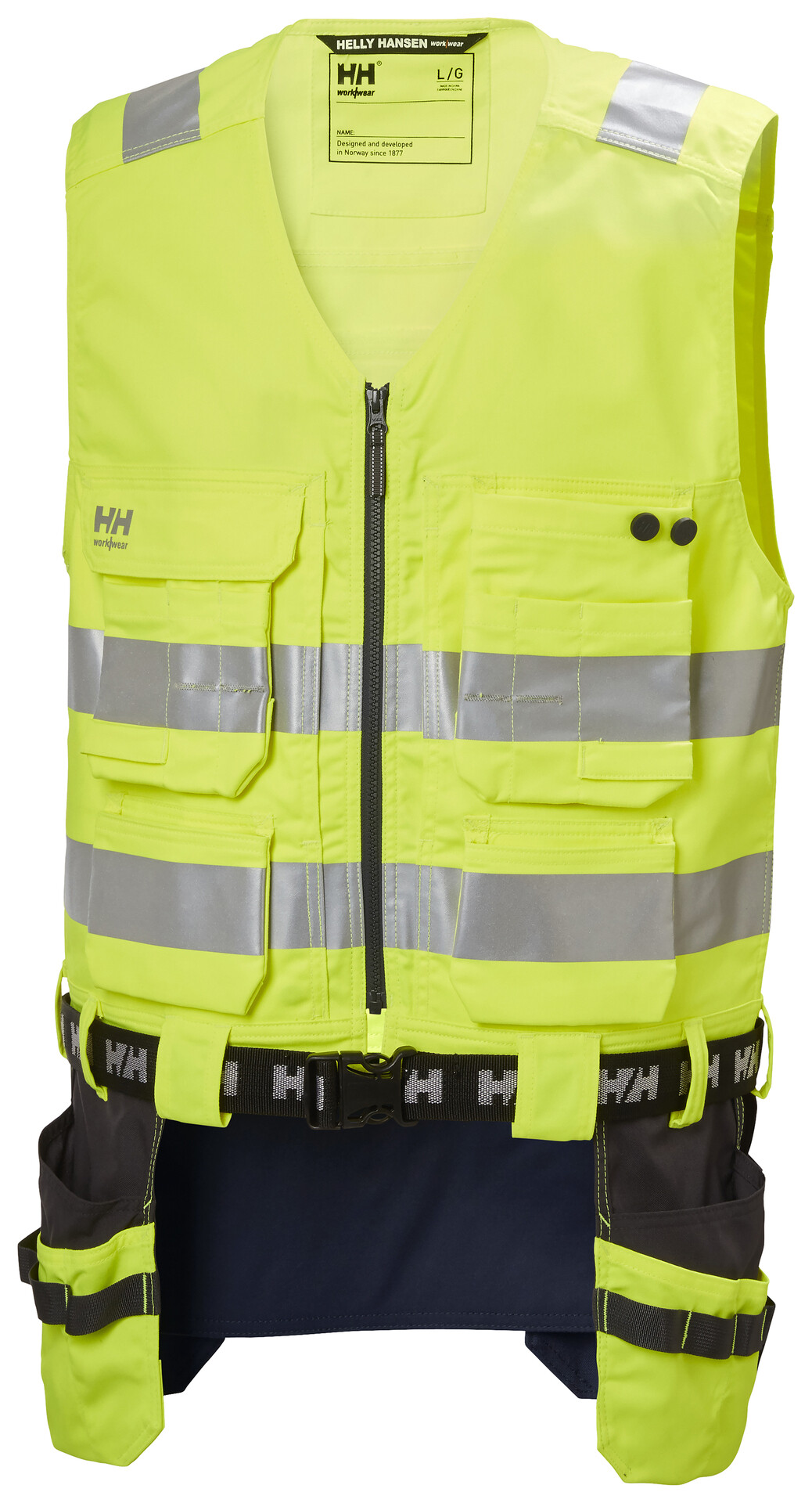 Riipputaskuliivi Helly Hansen Alna 2.0, keltainen/tummanharmaa