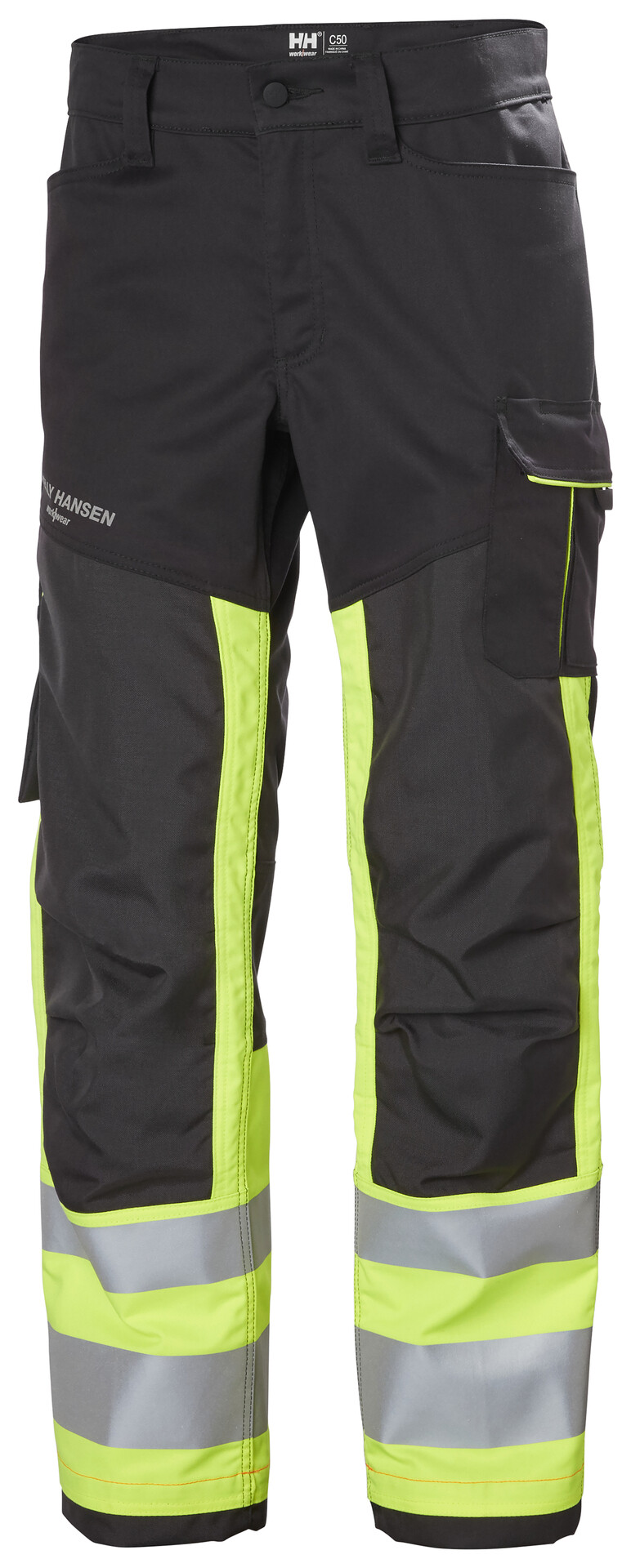 Työhousut Helly Hansen Alna 2.0, HIVIS luokka 1, keltainen/tummanharmaa