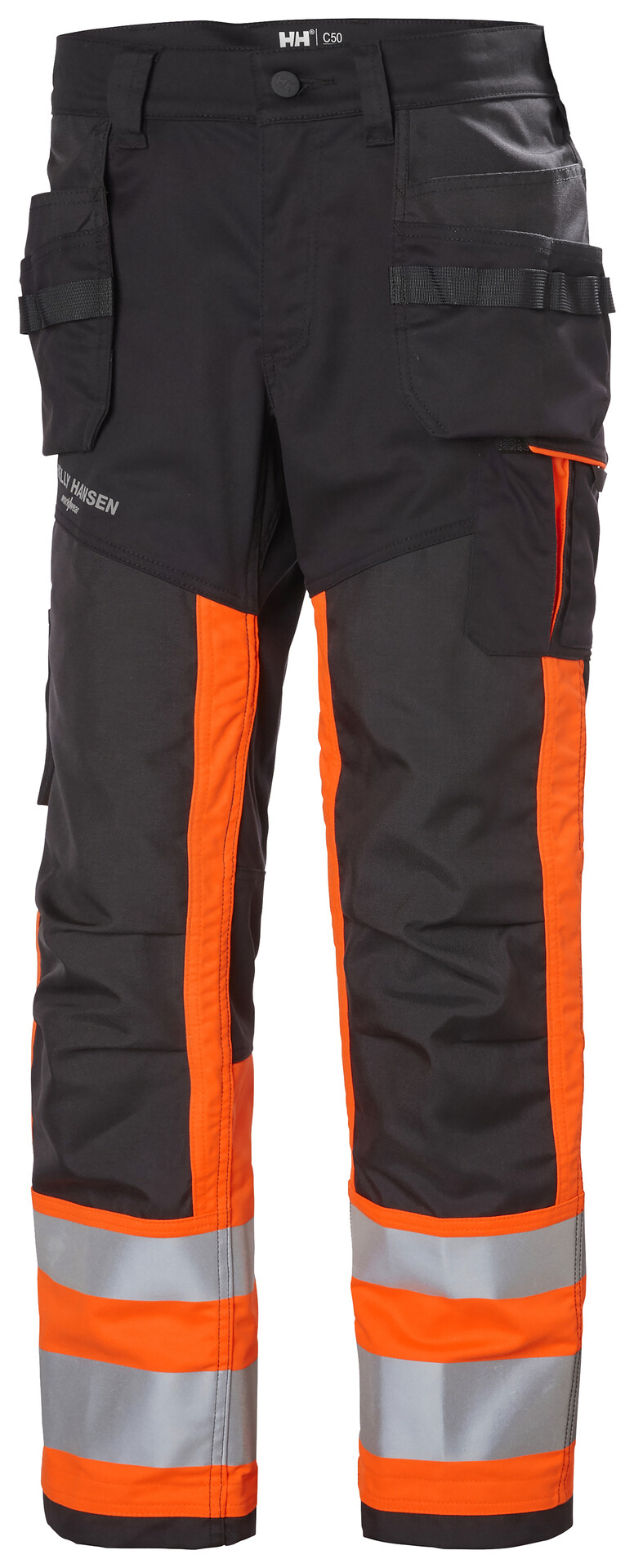 Riipputaskuhousut Helly Hansen Alna 2.0, HIVIS luokka 1, oranssi/tummanharmaa