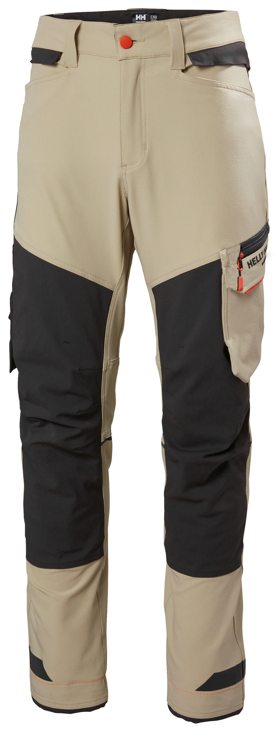 Riipputaskuhousut Helly Hansen Kensington, hiekanvärinen/tummanharmaa