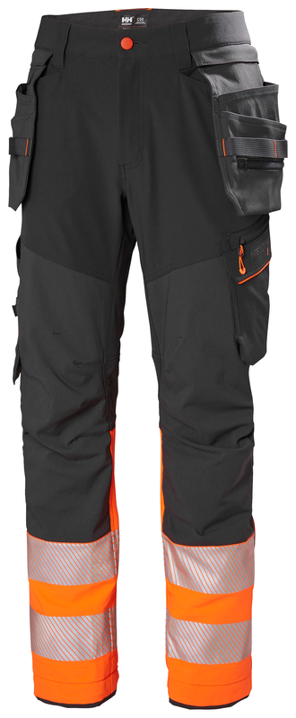 Riipputaskuhousut Helly Hansen ICU BRZ, HIVIS luokka 1, oranssi/tummanharmaa