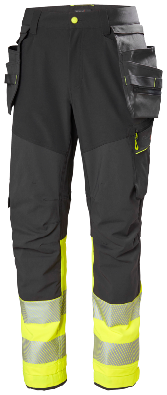 Riipputaskuhousut Helly Hansen ICU BRZ, HIVIS luokka 1, keltainen/tummanharmaa