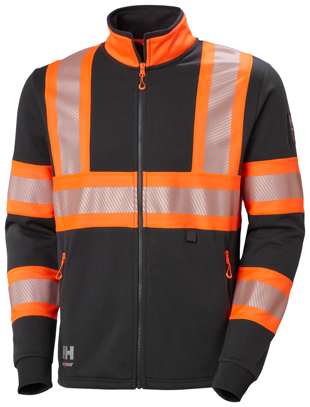 Vetoketjullinen collegepaita Helly Hansen ICU, oranssi/tummanharmaa