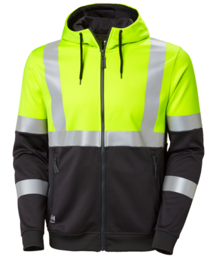 Vetoketjuhuppari Helly Hansen Addvis, HIVIS luokka 1, keltainen/tummanharmaa