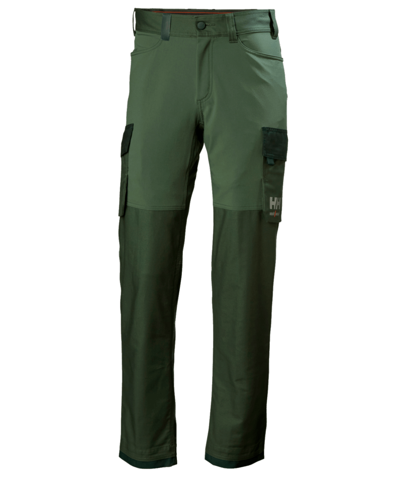 Cargo-työhousut Helly Hansen Oxford 4X, kuusenvihreä/tumma kuusenvihreä
