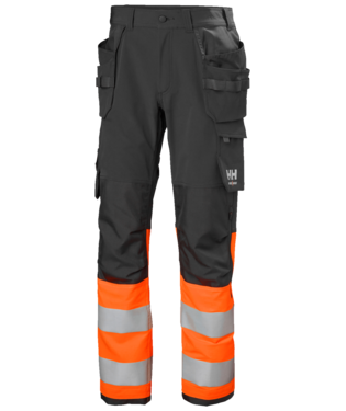 Riipputaskuhousut Helly Hansen Alna 4X, HIVIS luokka 1, oranssi/tummanharmaa