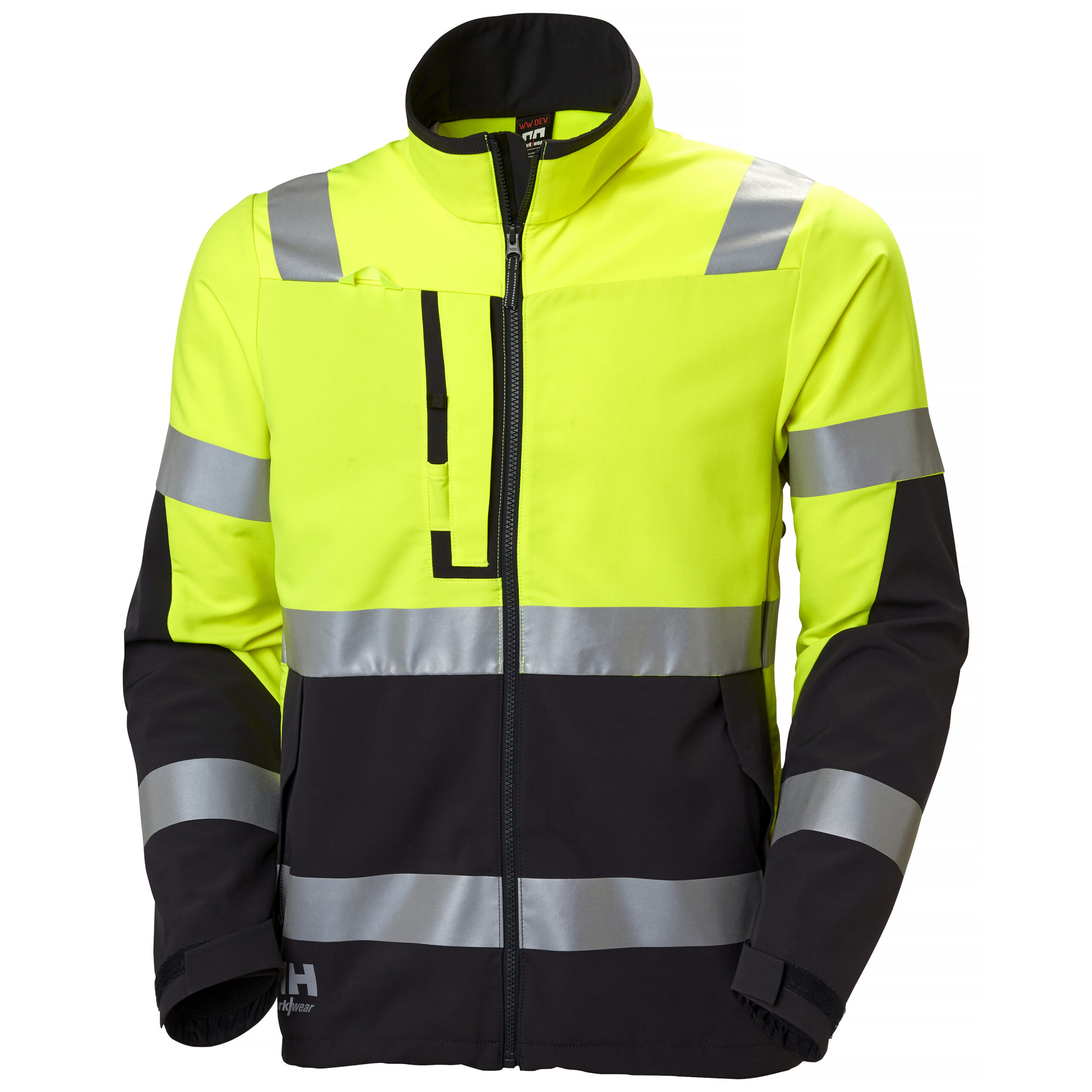 Softshell-takki Helly Hansen Alna 4X Tech, keltainen/tummanharmaa