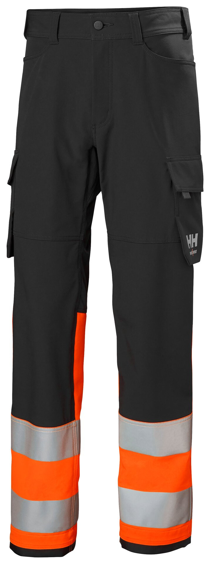 Cargo-työhousut Helly Hansen Alna 4X, HIVIS luokka 1, oranssi/tummanharmaa