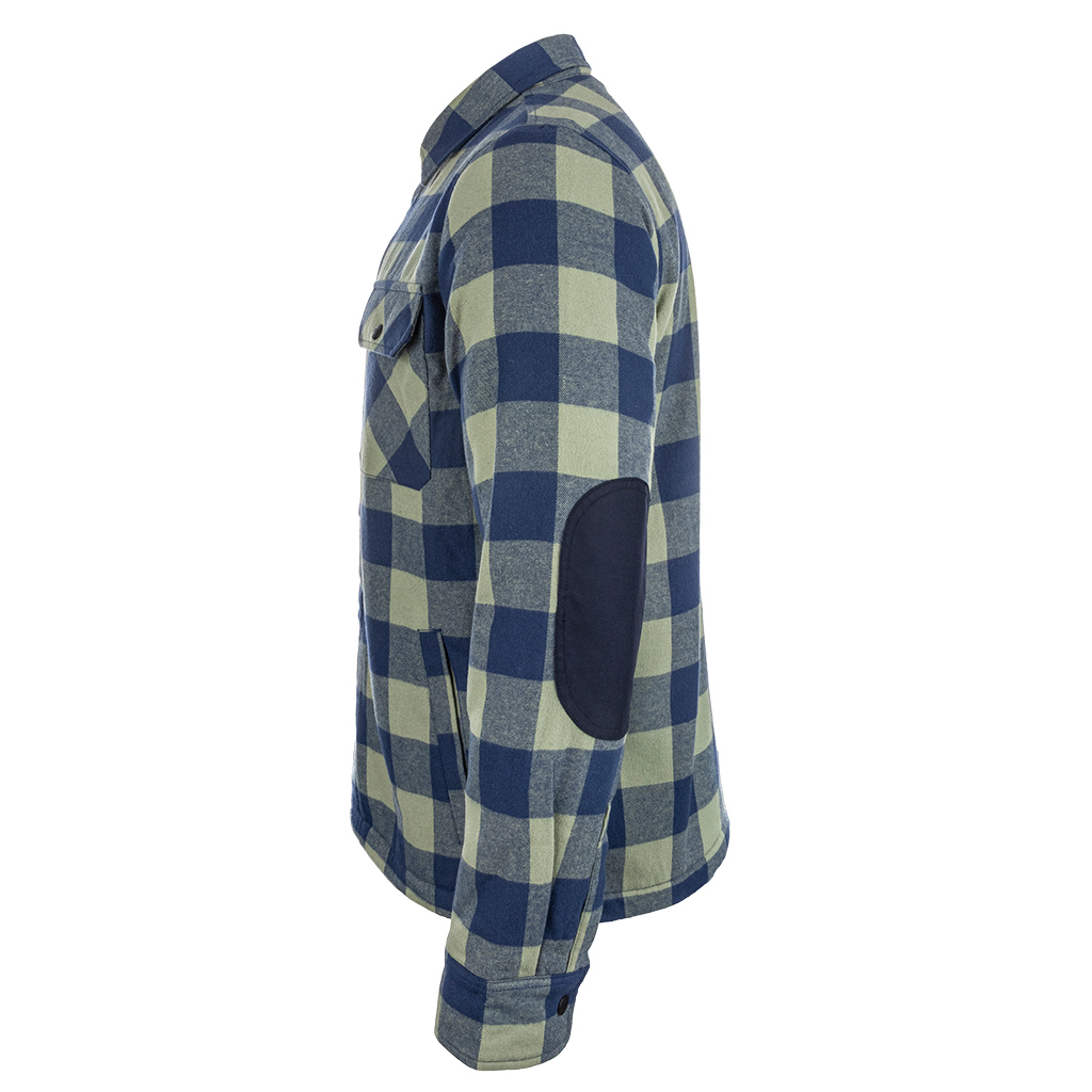 Vuorattu flanellipaita Bennon Pippo Warm, vihreä/sininen - Image 3
