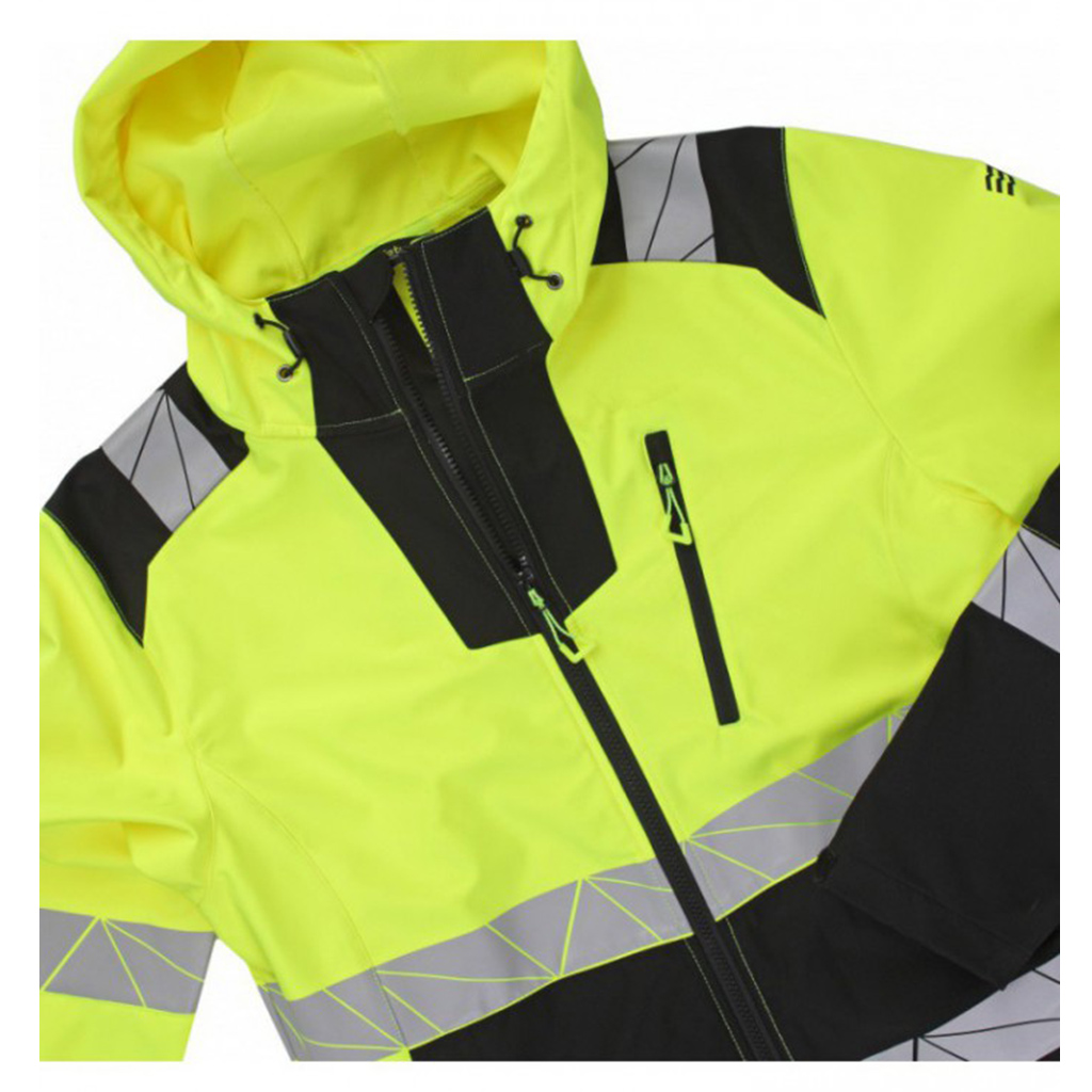 Softshell-huomiotakki Bosafety Atlas 0402, keltainen/musta - Image 3