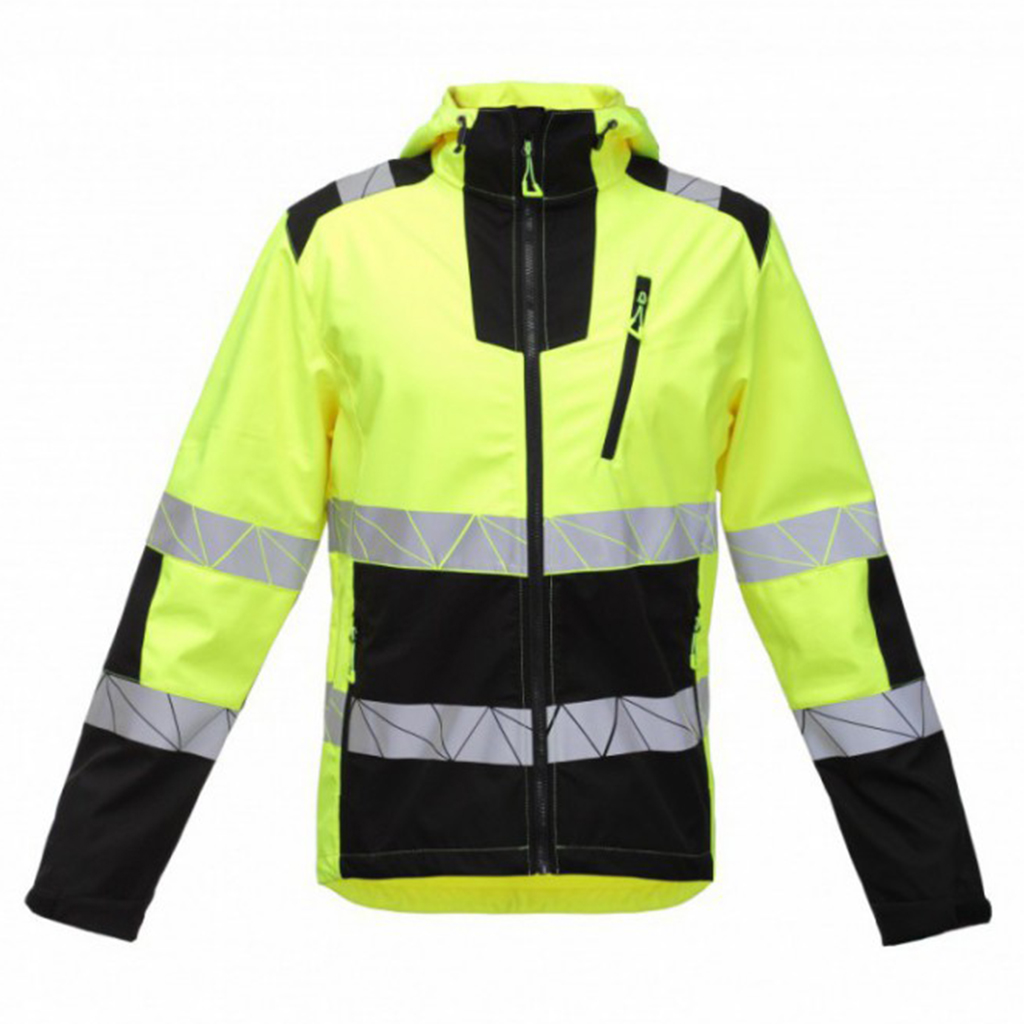 Softshell-huomiotakki Bosafety Atlas 0402, keltainen/musta