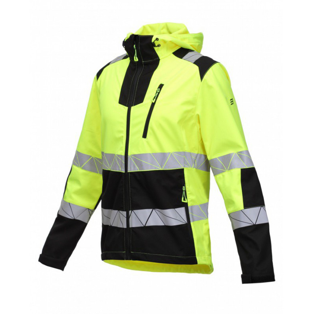 Softshell-huomiotakki Bosafety Atlas 0402, keltainen/musta - Image 2