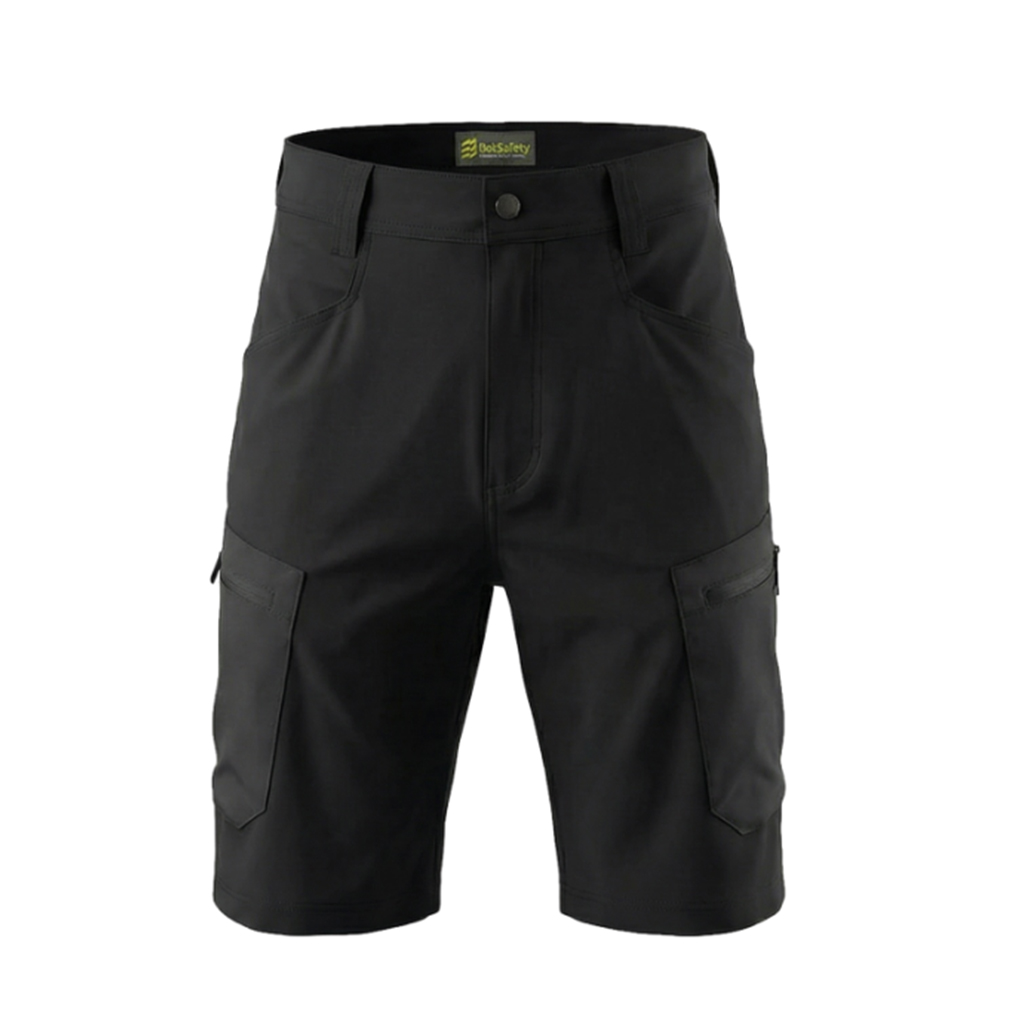 Stretch-shortsit Bosafety SH-Cargopro-0200, musta