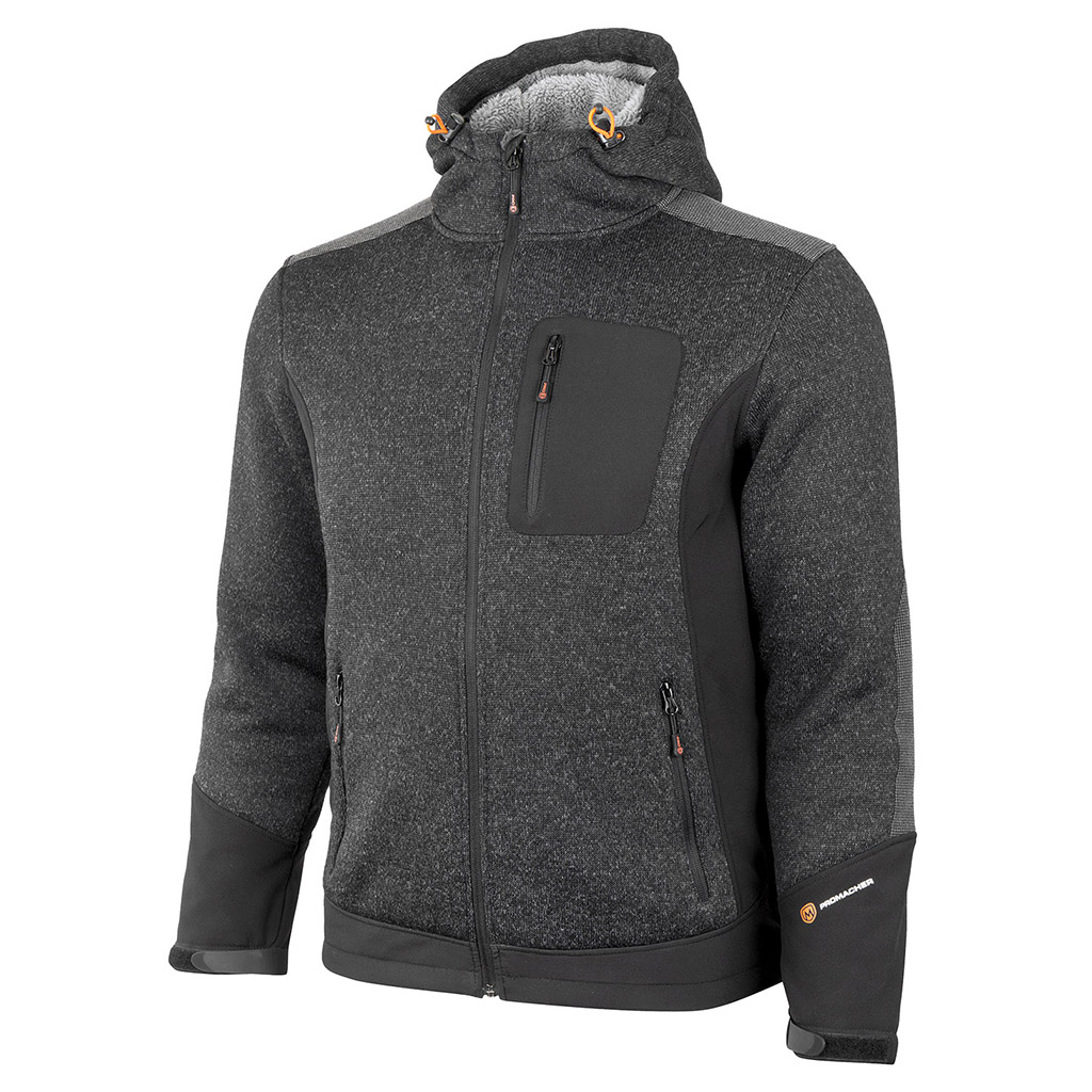Hupullinen takki Bennon Nortos, harmaa