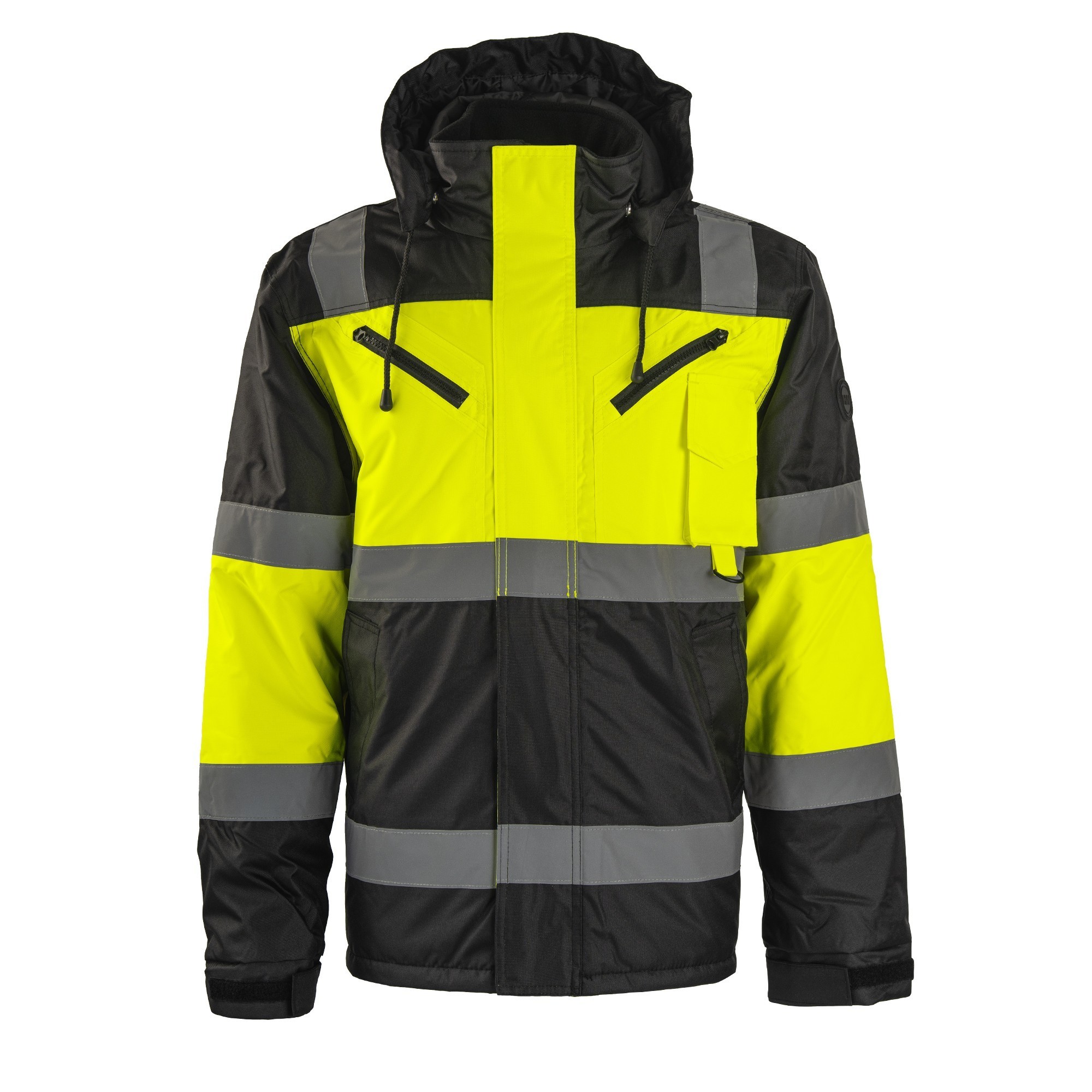 HW Basic Dale -talvitakki musta/Hi-Vis keltainen