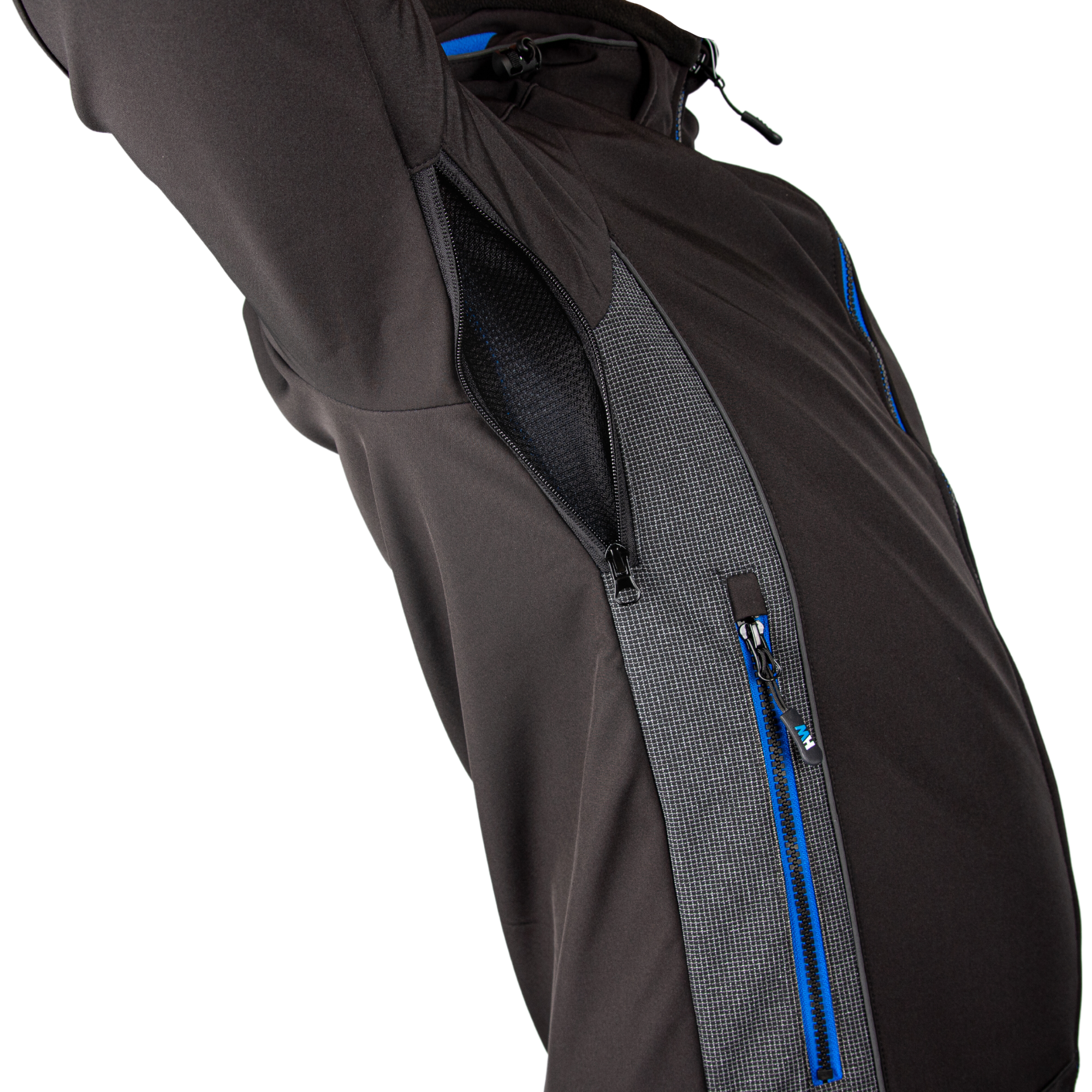 Softshell-takki HW Bristol, musta/sininen - Image 4