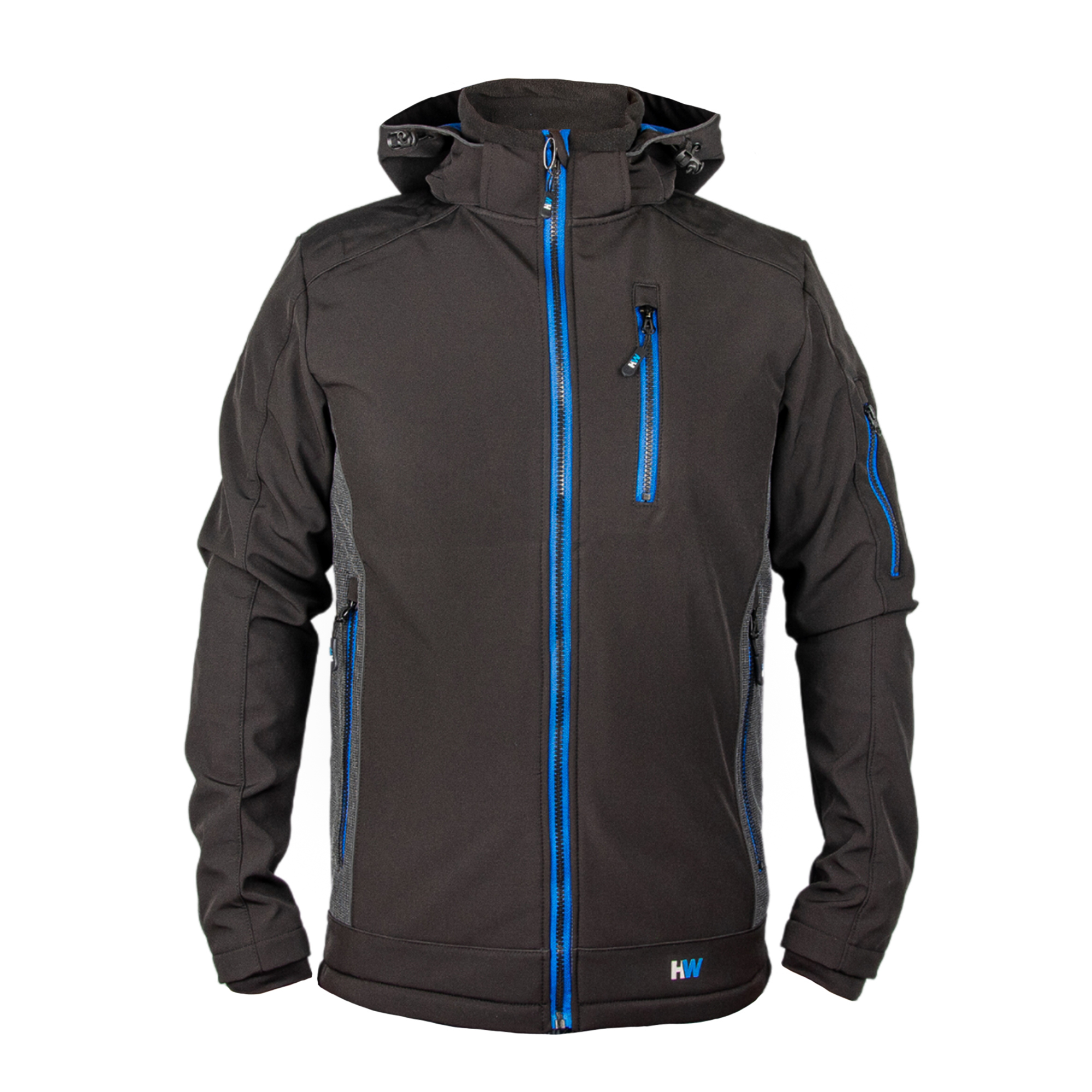 Softshell-takki HW Bristol, musta/sininen