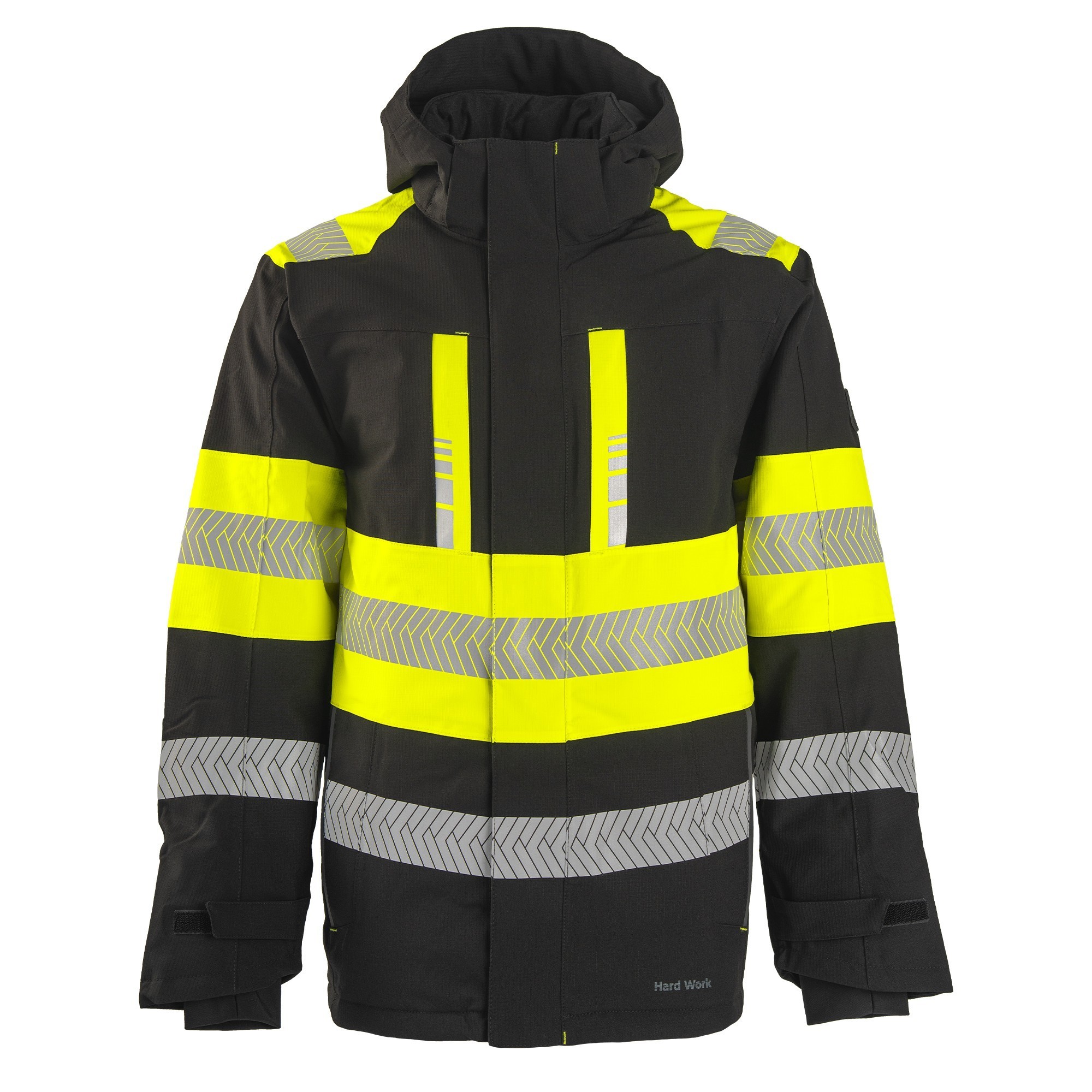 HW Glacier Pro -talvitakki, musta/HI-VIS-keltainen