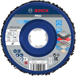 Bosch PRO N377 -puhdistuslaikka, 125 mm, 22,23 mm, X-Lock