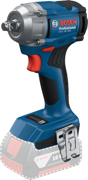 Akkumutterinväännin Bosch GDS 18V-350, SOLO, L-BOXX