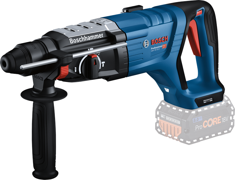 Akkuporavasara, SDS plus -kiinnitys Bosch GBH 18V-28 D, Carton, SOLO