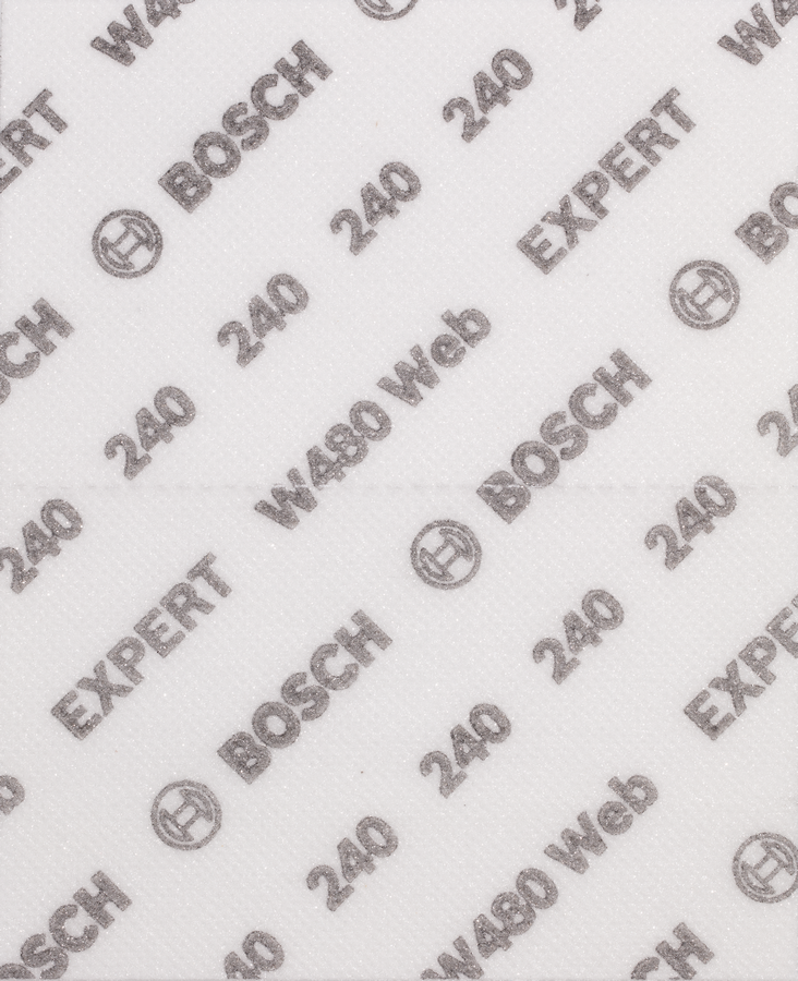 Bosch EXPERT W480 Web 1/4 -käsinhiomalevy, 115 x 140 mm, G240
