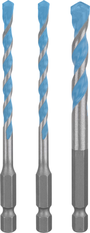 Bosch EXPERT HEX-9 Multi Construction -poranteräsarja, 5 x 60 x 100; 6 x 60 x 100; 8 x 50 x 100 mm, 3 kpl