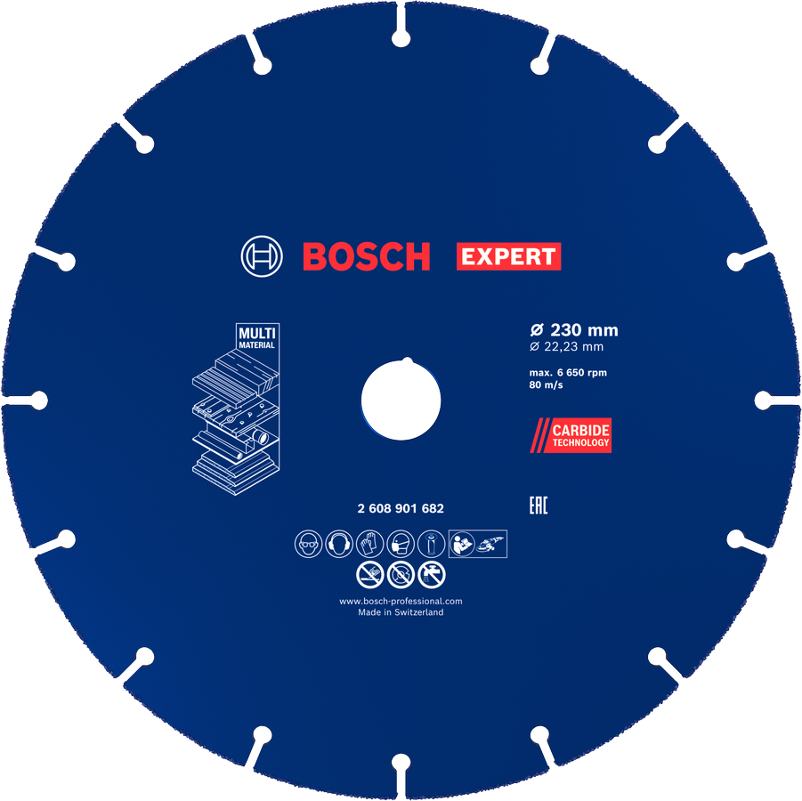 Bosch EXPERT Multi Material -karbidikatkaisulaikka, 230 x 22,23 mm