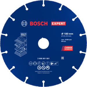 Bosch EXPERT Multi Material -karbidikatkaisulaikka, 180 x 22,23 mm