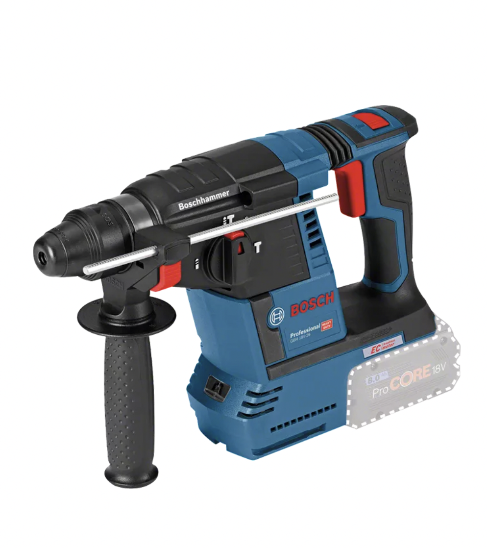 Akkuporavasara Bosch PRO GBH 18V-26, 2,6 J, Solo