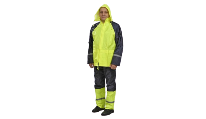 Vihmaülikond PE/PVC neoonkollane