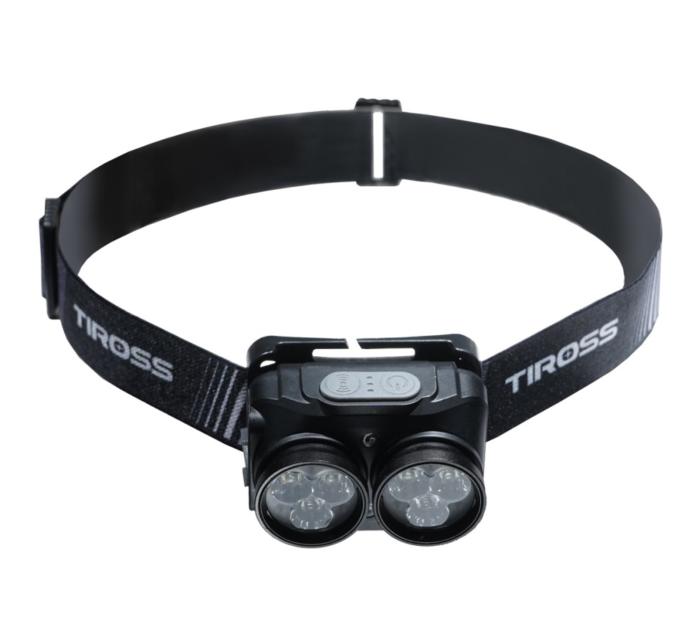 Tiross TS-1974 anturi ladattava otsalamppu 600lm jopa 14h